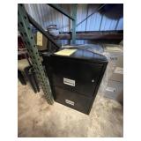 BLACK FIRE SAFE CABINET WITH 2 DRAWERS - 20''W x 3