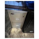 TAN FIRE KING TURTLE VERTICAL FILE CABINET WITH 2