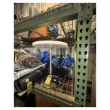 ASSORTED ROUND END TABLES - 1- WHITE & CHROME / 1-