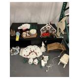 ASSORTED CHRISTMAS DECOR - CERAMIC DOVE, CHRISTMAS