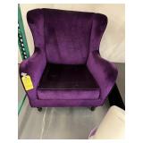 PURPLE VELOUR CHAIR