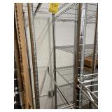 METRO GARMENT RACK WITH 2 SHELVES