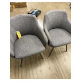 GRAY FABRIC CHAIRS