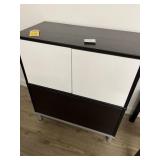 WHITE & BROWN CABINET