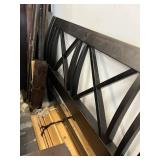 LOT FURNITURE - HEADBOARD & BED FRAME (DAMAGED) /