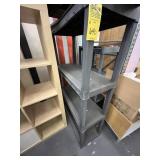 ASSORTED GRAY RESIN SHELVING UNITS