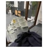 OCTAGON MIRROR WITH BRACKETS FOR DRESSER - 38