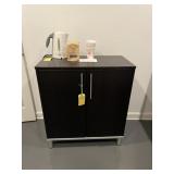 BROWN CABINET WITH 2 DOORS