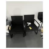 BLACK PATIO CHAIRS