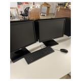 DELL MONITORS WITH KEYBOARD & MOUSE