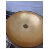 ITALIAN GOLD LEAVES ROUND BASIN - 15