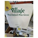DEPARTMENT 56 CHRISTMAS DECOR - VILLAGE WAGON WHEE