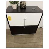 BROWN & WHITE CABINET