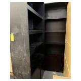 BOOK SHELVES - 1- BLACK / 1- BROWN - 8