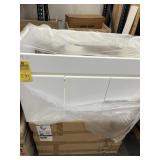 WHITE SUSPENDED BASE VANITY WITH 2 DOORS - 31