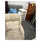 ASSORTED FURNITURE - TABLE, ROLLING PLASTIC STORAG