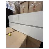 LEXUS WHITE SUSPENDED BASE VANITY WITH 4 DRAWERS (