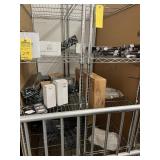 ASSORTED MIRO EUROPE DRAINS, SPRAYERS, TOWEL HOLDE