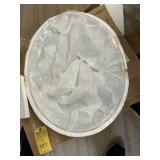 OLYMPIA OVAL GLOSSY WHITE CERAMIC WASH BASIN - 22