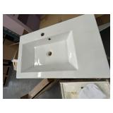 SONORIT 4070 GLOSSY WHITE PORCELAIN OFFSET SINK -