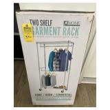 METRO GARMENT RACK WITH 2 SHELVES (NEW IN BOX)