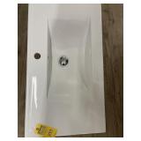 RECTANGLE WHITE PORCELAIN SINK - 36