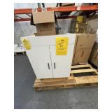 WHITE BASE VANITY WITH 2 DOORS - 24