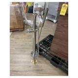 CHROME & BRASS FREESTANDING TUB FAUCET & SPRAYER