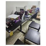 BLACK ELECTRIC ADJUSTABLE HEIGHT TABLE - 24''x115'