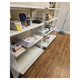 WHITE GONDOLA SHELVING UNITS