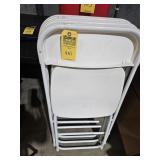 WHITE FOLDING CHAIRS