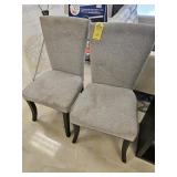 GRAY FABRIC CHAIRS (STAINS)