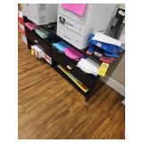 CONSOLE TABLE WITH 2 DRAWERS & 4 SHELVES