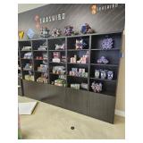 LIGHTED SHELVING UNITS WITH BOTTOM CABINET