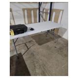 WHITE FOLDING TABLE - 6'