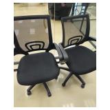 ASSORTED BLACK ROLLING OFFICE CHAIRS