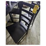 BLACK WOOD CHAIRS