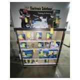 DISPLAY CABINET WITH LOCKING GLASS DOORS