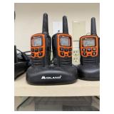 MIDLAND WALKIE-TALKIES WITH 3 CHARGERS