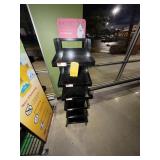 BLACK METAL STAND WITH 6 SHELVES