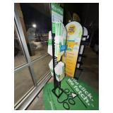 BLACK WIRE STAND - 4 SIDES - WITH HOOKS