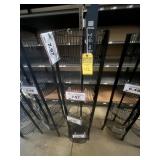 ROUND BLACK WIRE DISPLAYS / STANDS WITH 4 BINS