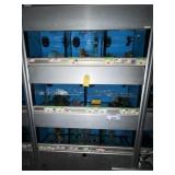 2 AQUARIUM DISPLAY CASES - 16 AQUARIUMS WITH PUMPS