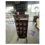 WOOD DISPLAY STAND WITH CONTENTS - DOG BONES