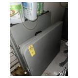 ASSORTED GRAY FOLDING TABLES