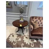 ROUND WOOD END TABLES - APPROXIMATELY 32