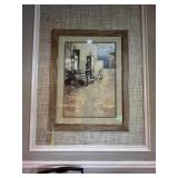 FRAMED & MATTED ARTWORK - MAN WITH BICYCLE - 44