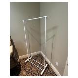 WHITE ROLLING RACK