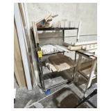 ROLLING CART WITH 4 SHELVES