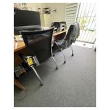 BLACK ROLLING OFFICE CHAIRS